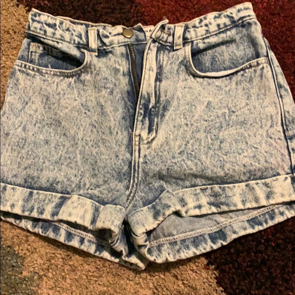 american apparel jean shorts